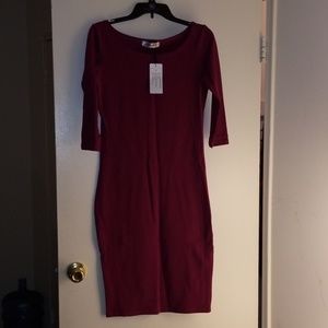 Long body con dress